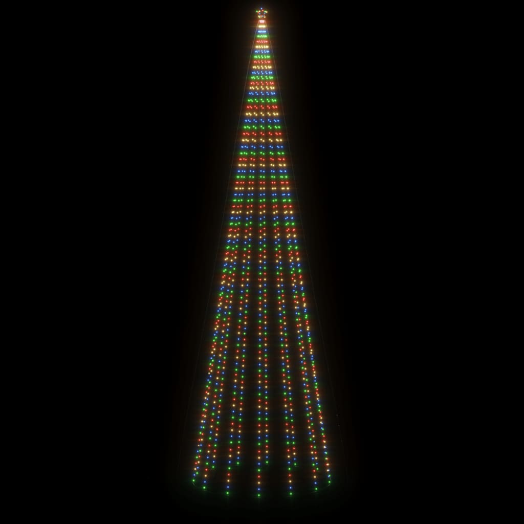  vidaXL Božično drevesce stožec 1134 barvnih LED diod 230x800 cm