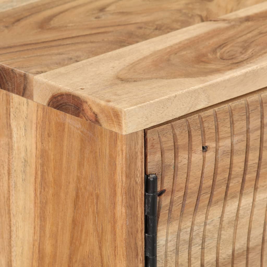 vidaXL Komoda 115x35x75 cm trden akacijev les