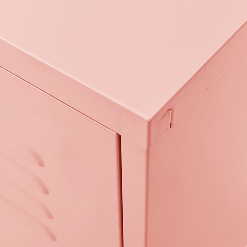 vidaXL TV omarica roza 105x35x50 cm jeklo