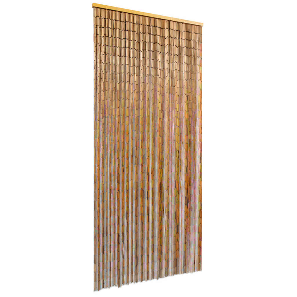 vidaXL Zavesa za vrata iz bambusa 90x200 cm