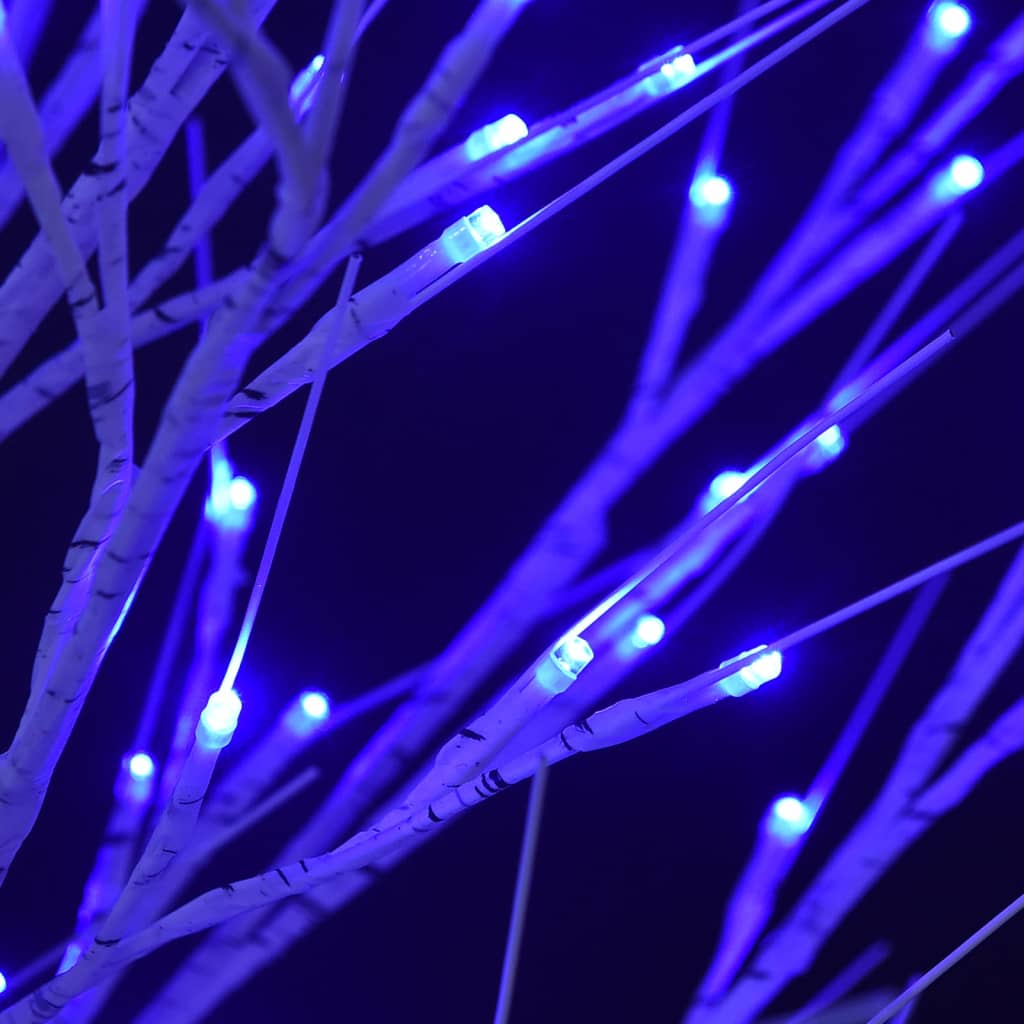 vidaXL Božično drevesce s 140 LED lučkami 1,5 m modro vrba