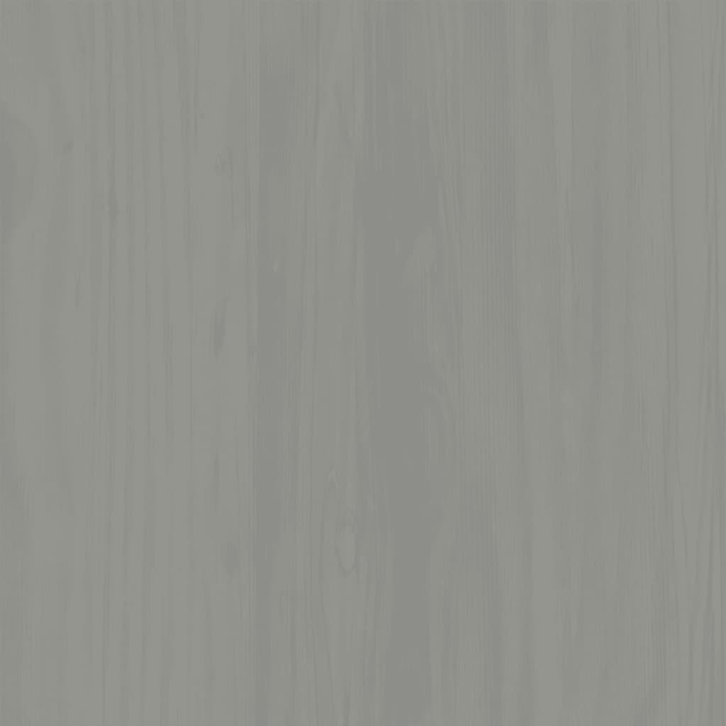vidaXL Omara za čevlje VIGO 60x35x96 cm siva trdna borovina