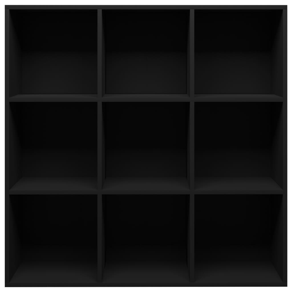 vidaXL Knjižna omara črna 98x29x97,5 cm inženirski les