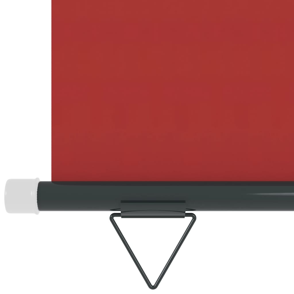 vidaXL Balkonska stranska tenda 122x250 cm rdeča
