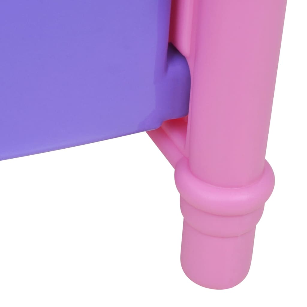 Otroška Posteljica za Lutke / Punčke Roza + Vijolične Barve