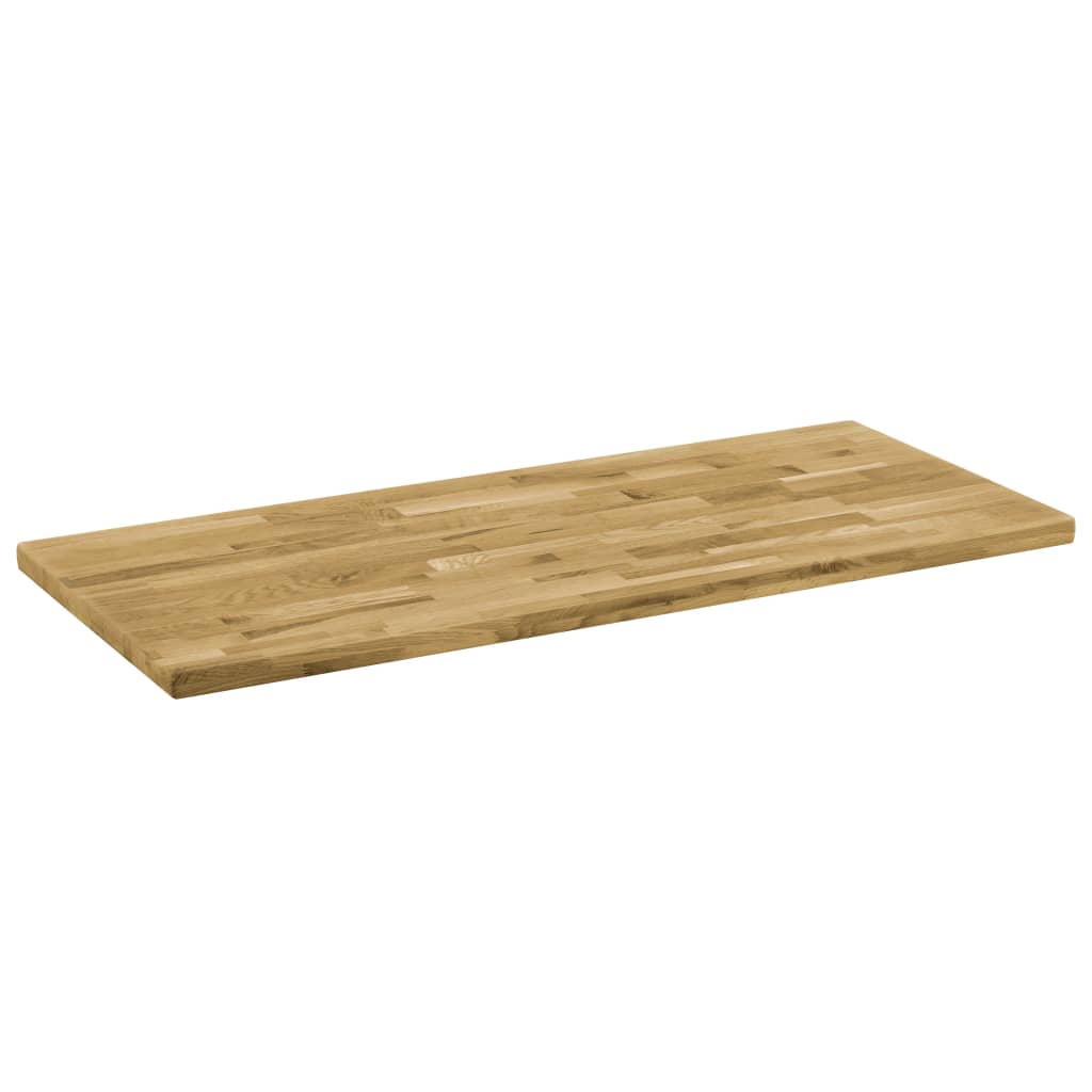 vidaXL Površina za mizo trden hrastov les pravokotna 44 mm 120x60 cm