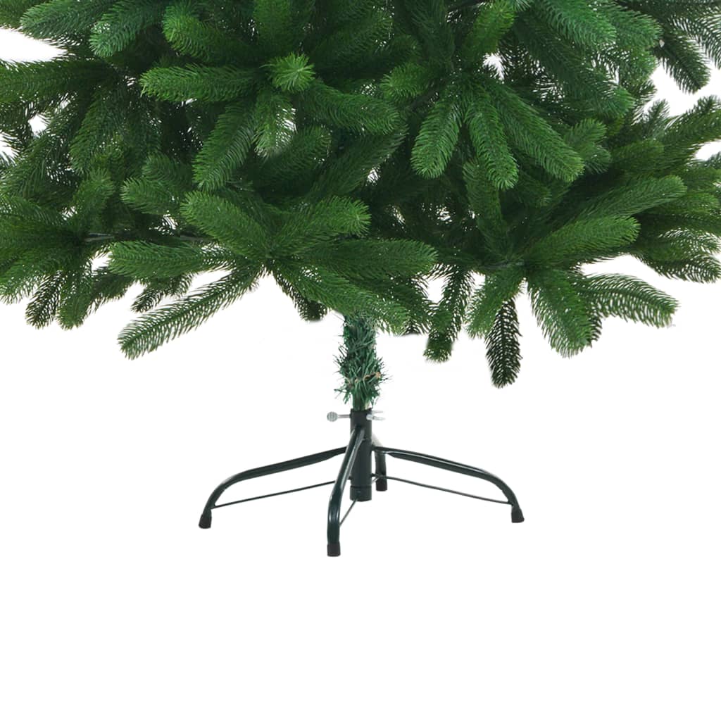 vidaXL Umetna novoletna jelka z realističnimi iglicami 180 cm zelena