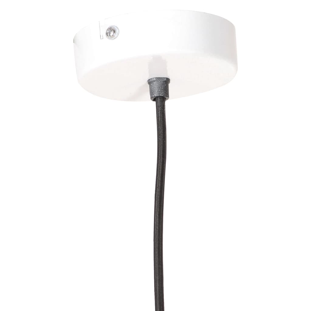vidaXL Viseča svetilka 25 W bela okrogla 28,5 cm E27