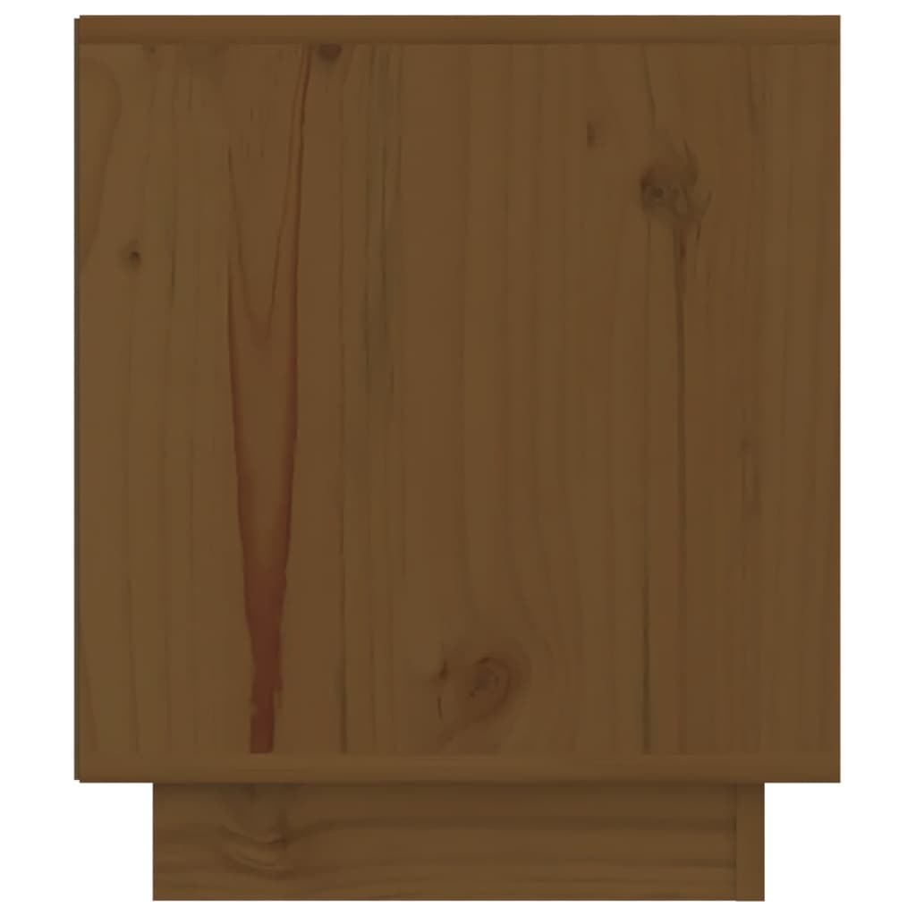 vidaXL Nočna omarica 2 kosa medeno rjava 40x34x40 cm trdna borovina