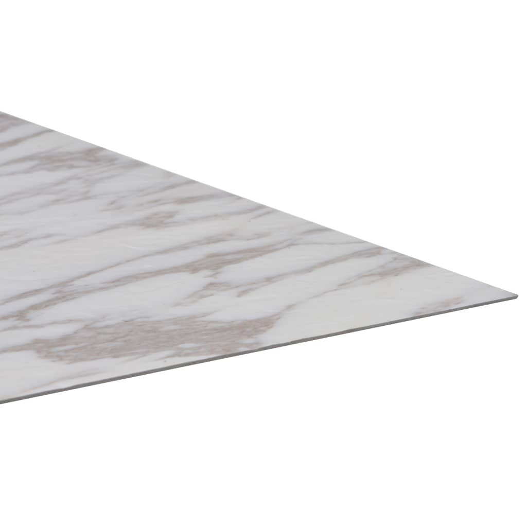 vidaXL Samolepilne PVC talne plošče 5,11 m² bel marmor