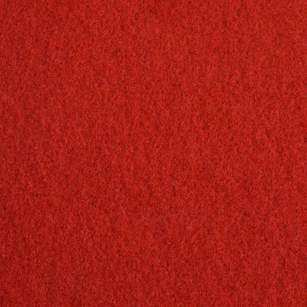 vidaXL Razstavna preproga enobarvna 1,2x12 m rdeča