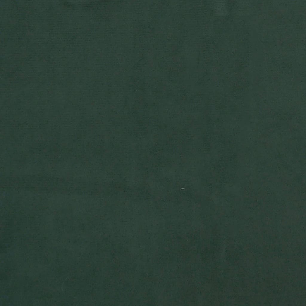 vidaXL Posteljni okvir temno zelen 100x200 cm žamet