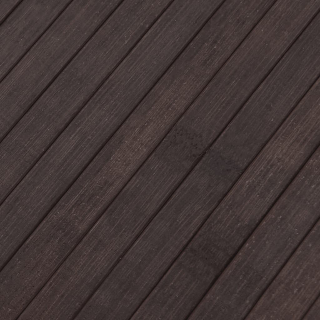 vidaXL Preproga pravokotna temno rjava 80x400 cm bambus