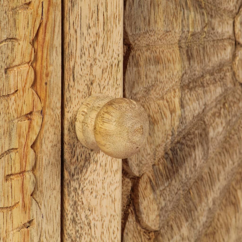 vidaXL Nočna omarica iz trdnega mangovega lesa 40x30x50 cm