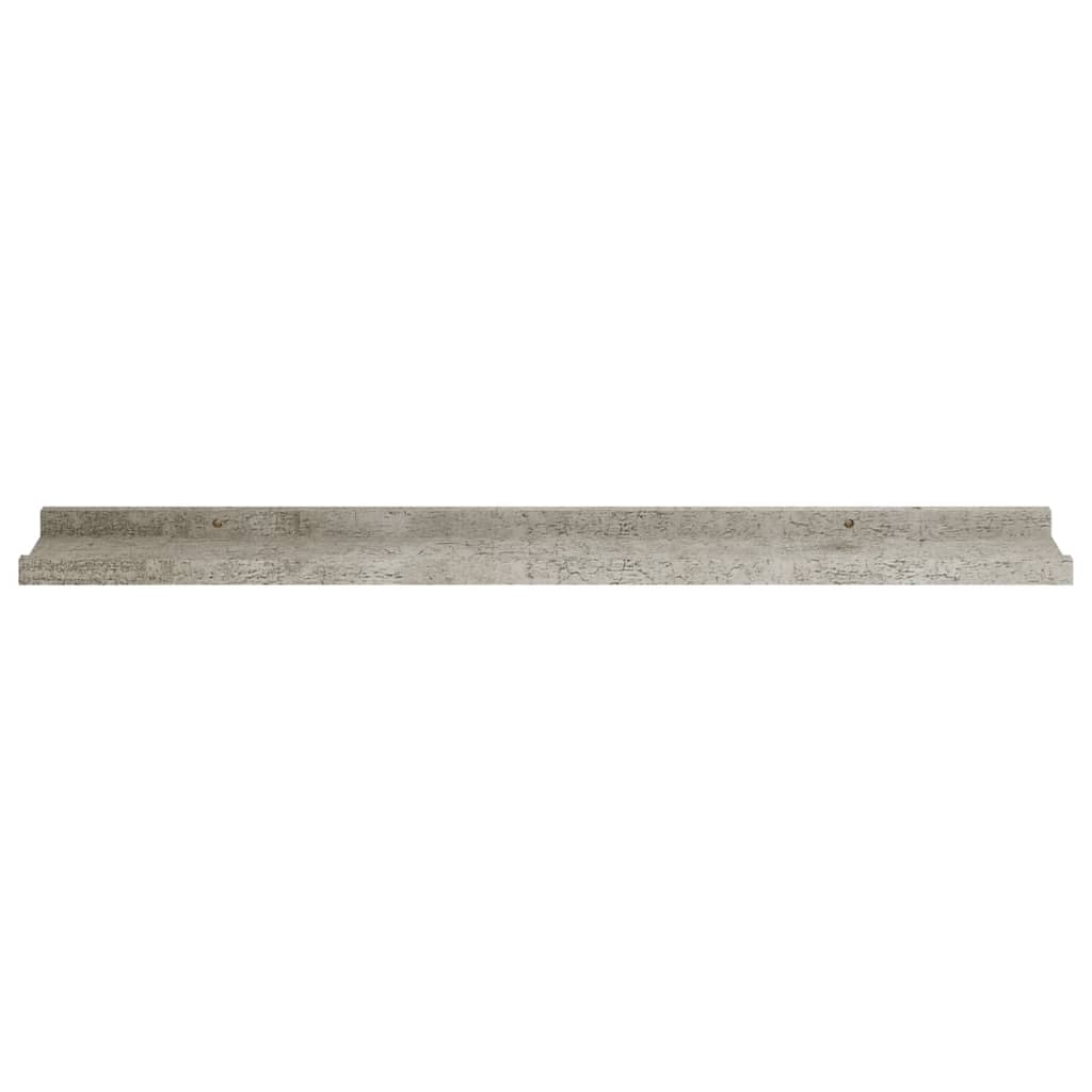 vidaXL Stenska polica 2 kosa betonsko siva 80x9x3 cm