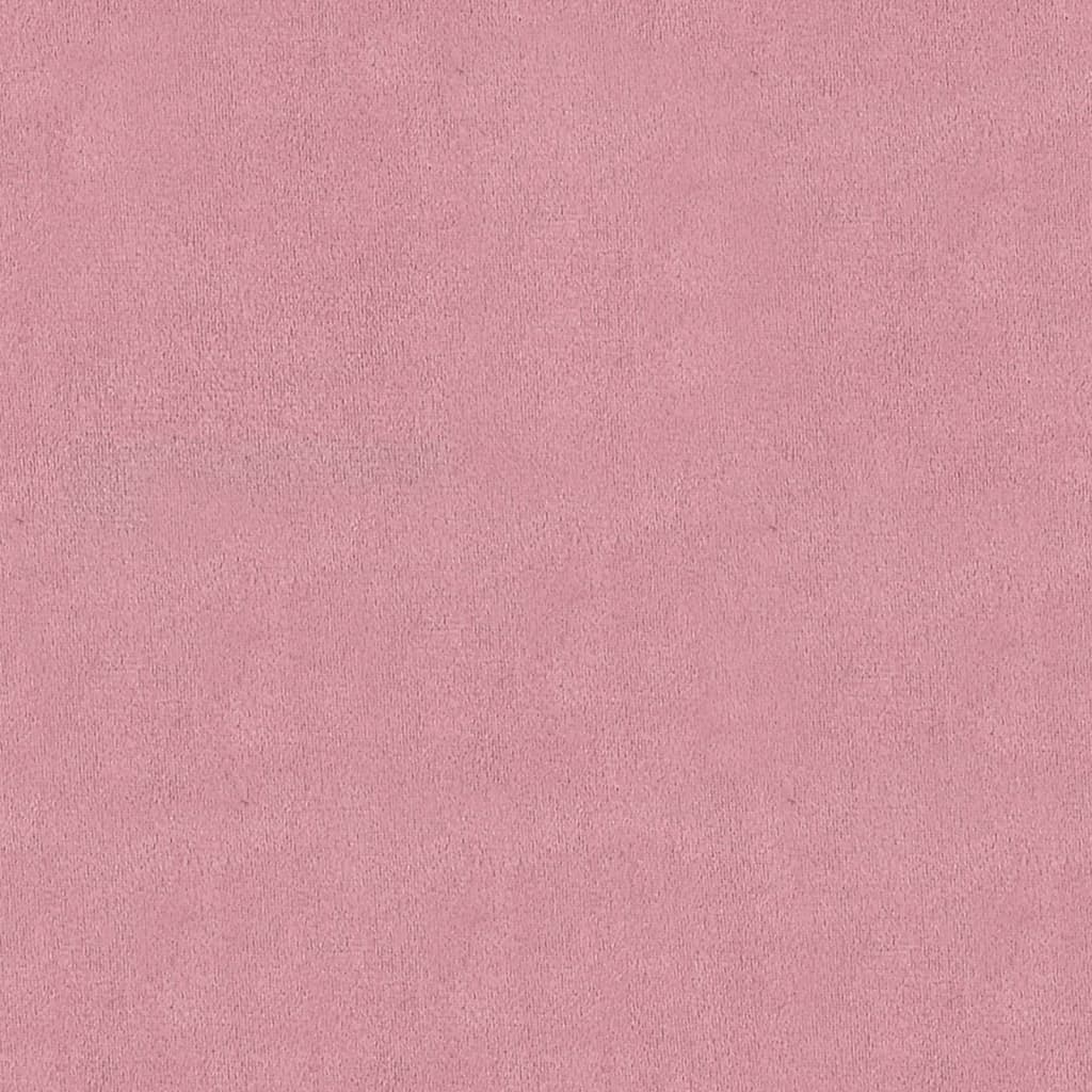 vidaXL Klop roza 110x40x49 cm žamet