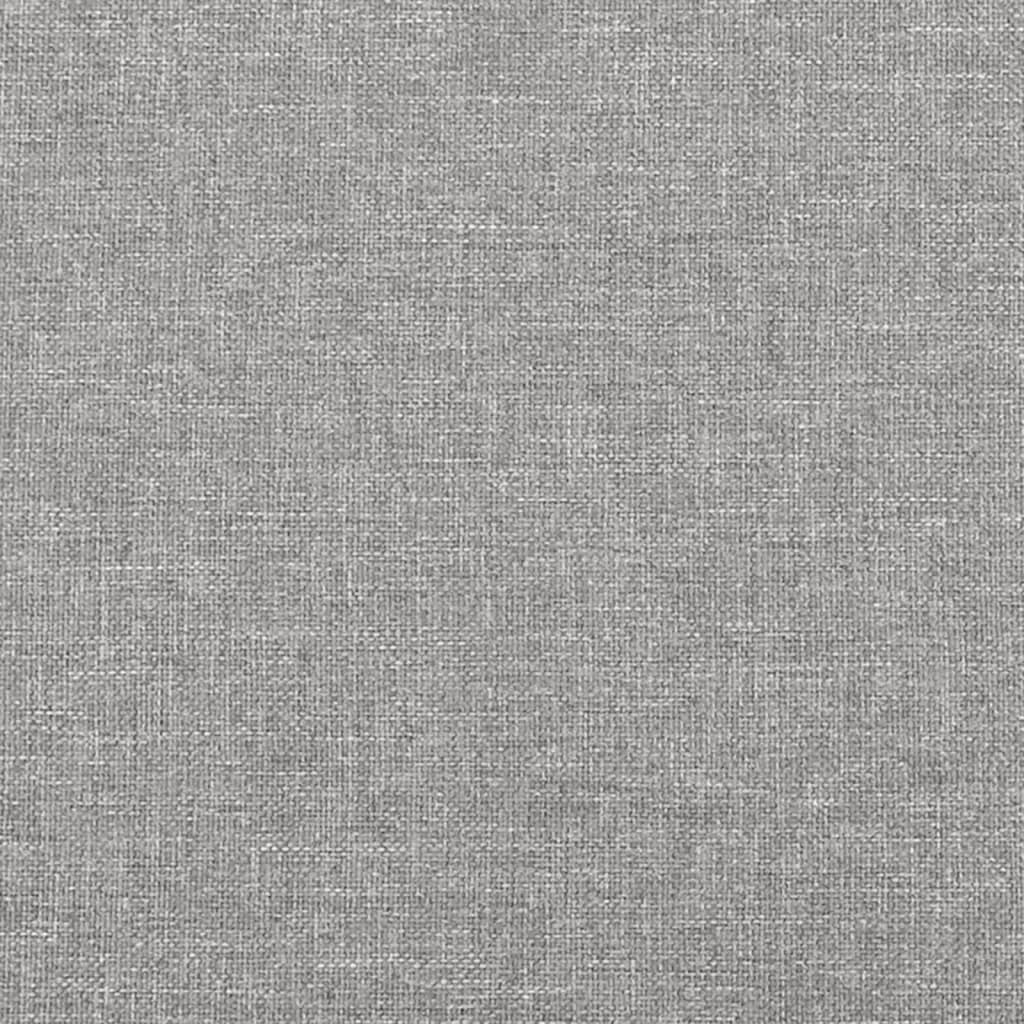 vidaXL Posteljni okvir svetlo siv 120x190 cm tkanina