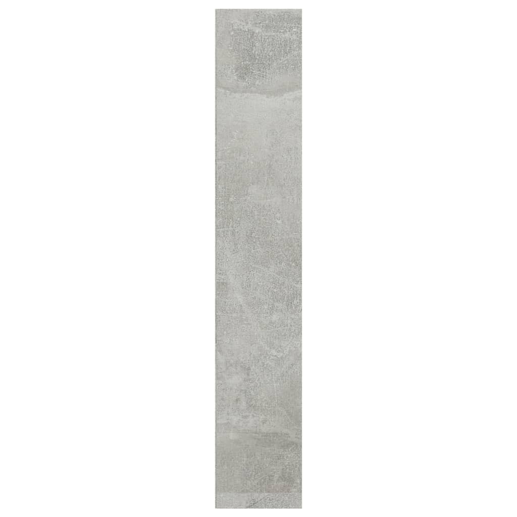 vidaXL Omarica za CD plošče betonsko siva 21x16x93,5 cm iverna plošča