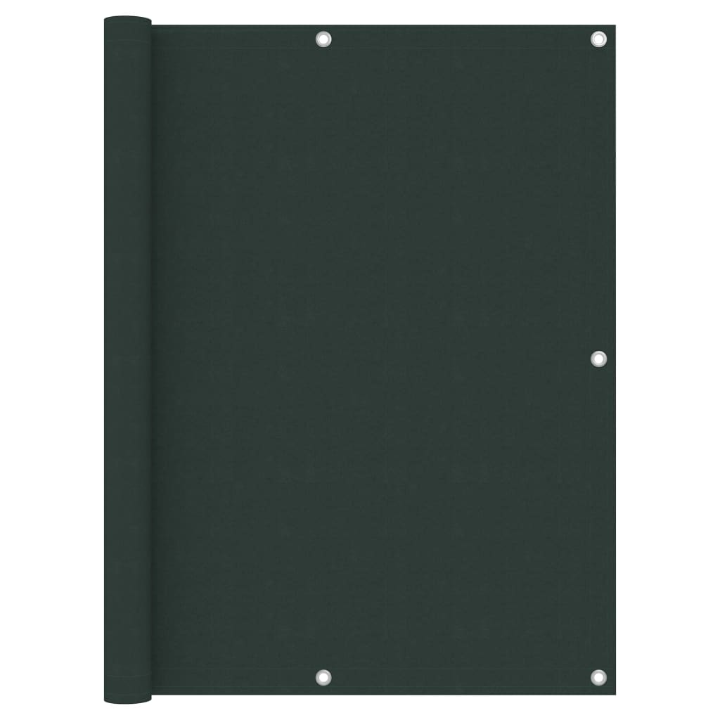 vidaXL Balkonsko platno temno zeleno 120x600 cm oksford blago