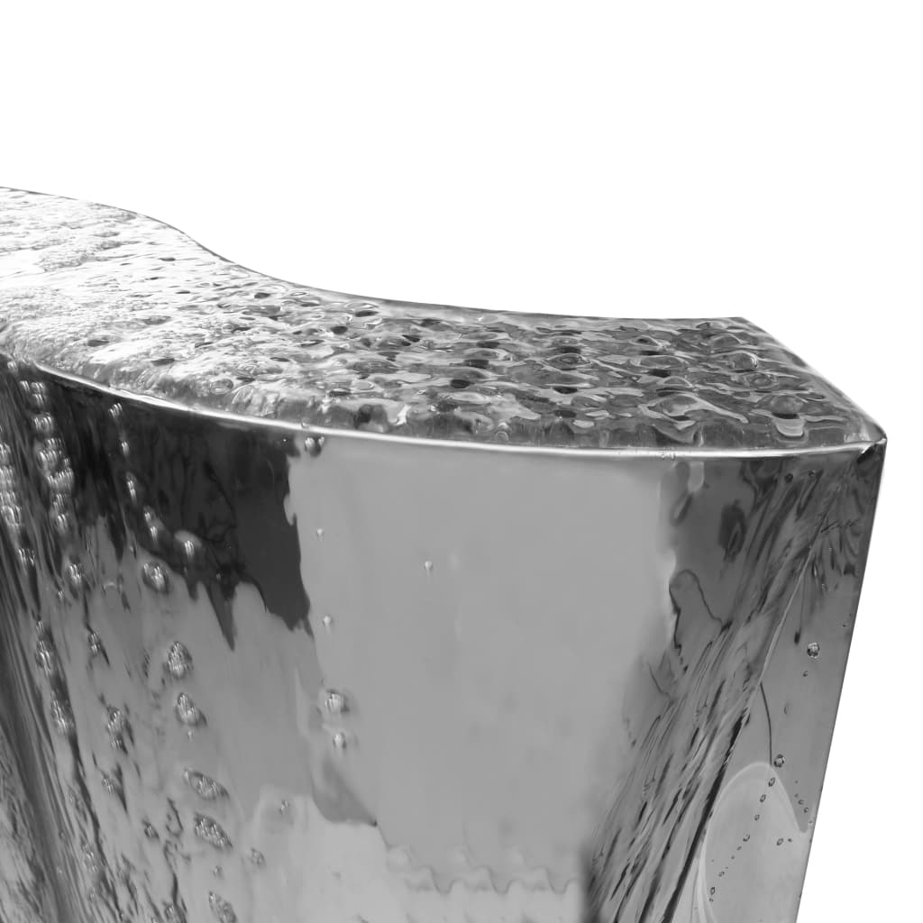 vidaXL Vrtna fontana srebrna 60,2x37x122,1 cm iz nerjavečega jekla