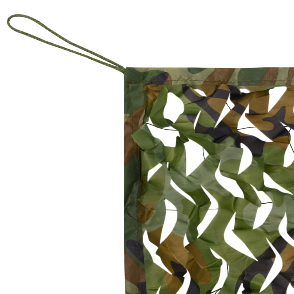 vidaXL Kamuflažna mreža s torbo za shranjevanje 1,5x6 m zelena