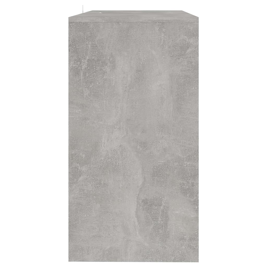 vidaXL Konzolna mizica betonsko siva 89x41x76,5 cm jeklo