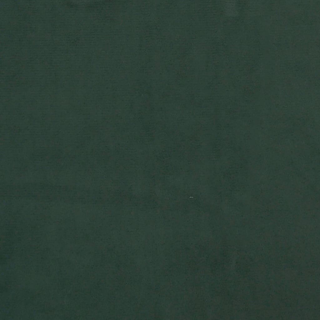 vidaXL Vzmetnica z žepkasto vzmetjo temno zelena 120x190x20 cm žamet