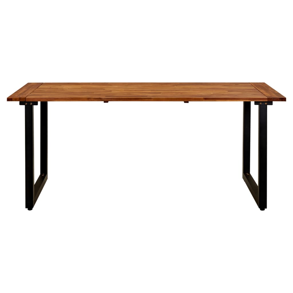 vidaXL Vrtna miza z nogami U oblike 180x90x75 cm trden akacijev les