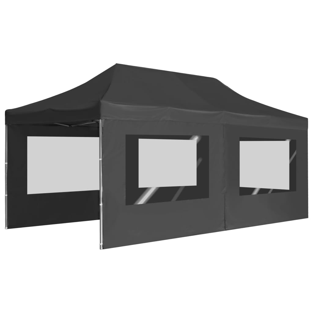 vidaXL Profesionalni šotor za zabave aluminij 6x3 m antracien