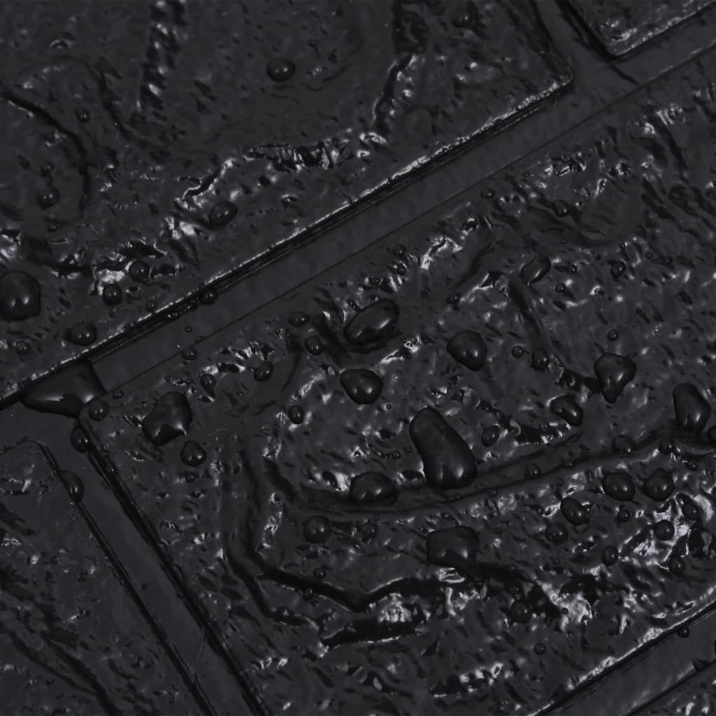 vidaXL 3D tapete opeke samolepilne 10 kosov črne
