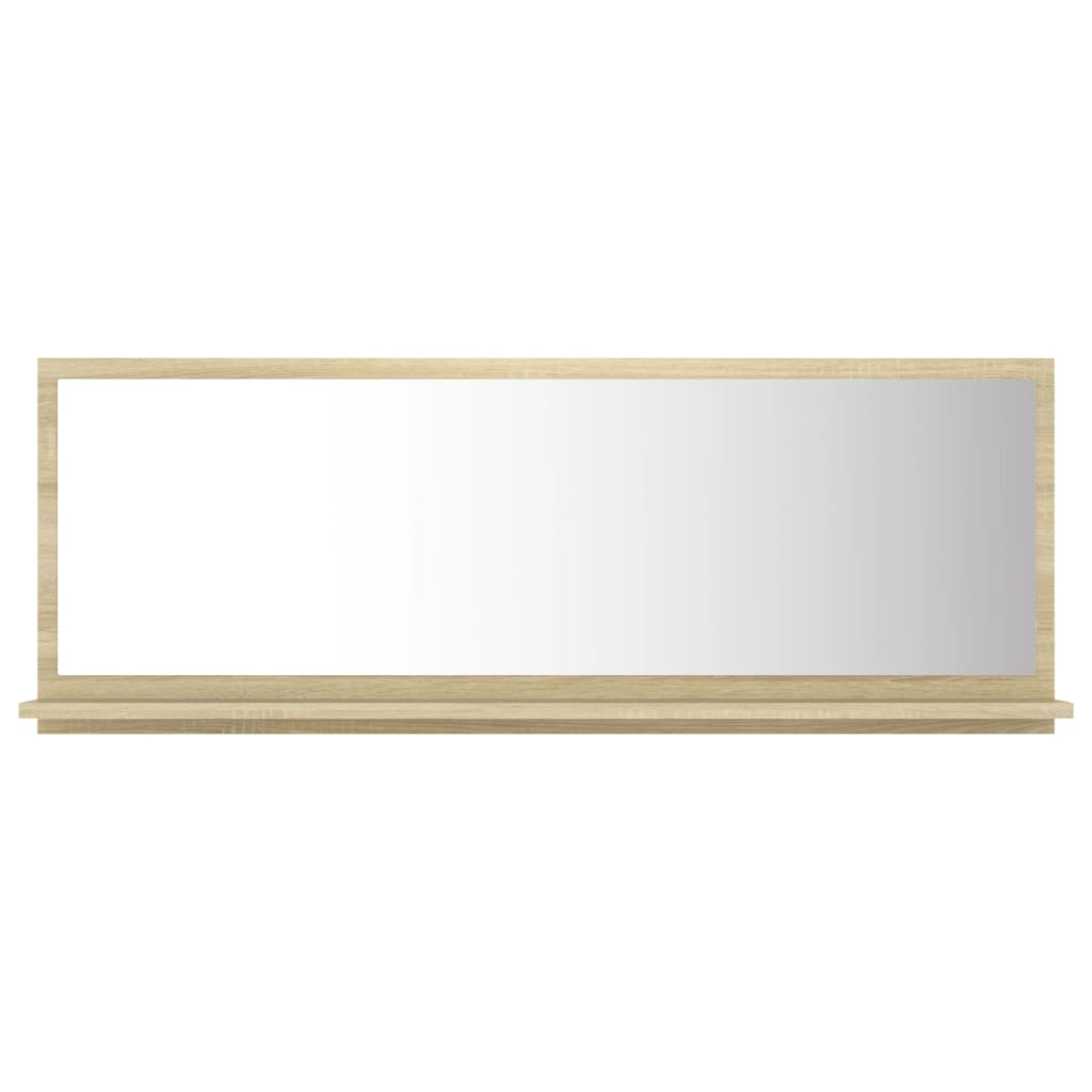 vidaXL Kopalniško ogledalo sonoma hrast 100x10,5x37 cm iverna plošča