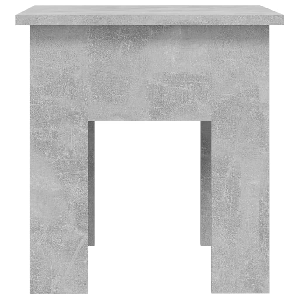 vidaXL Klubska mizica betonsko siva 40x40x42 cm iverna plošča