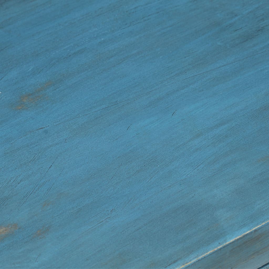 vidaXL Nočna omarica trden mangov les 40x30x50 cm modra