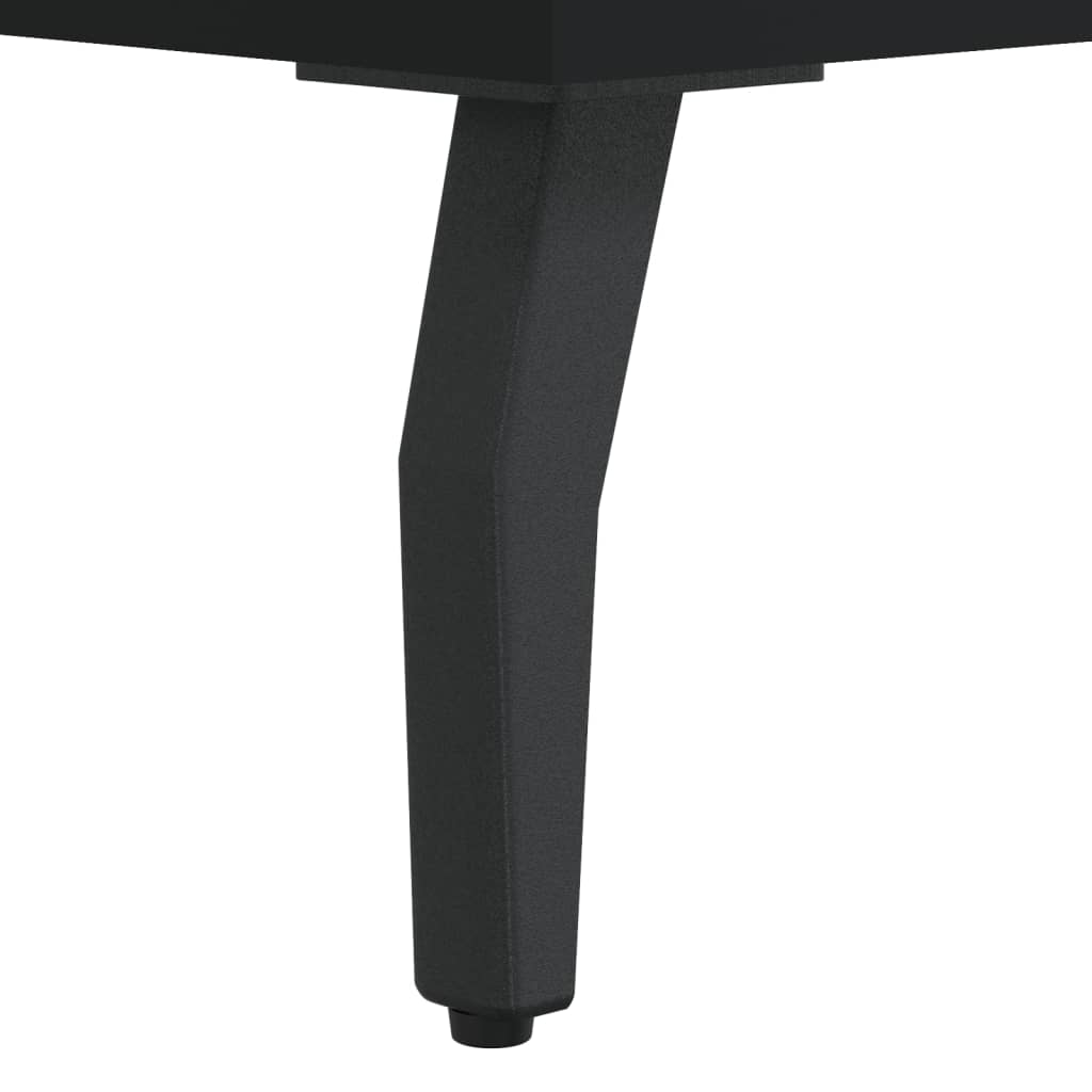 vidaXL Pisalna miza črna 140x50x75 cm inženirski les