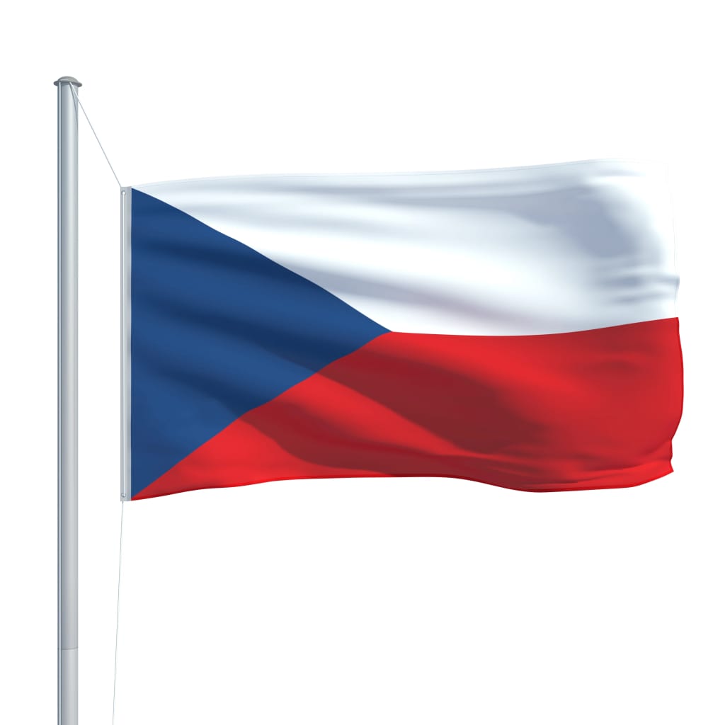 vidaXL Češka zastava 90x150 cm