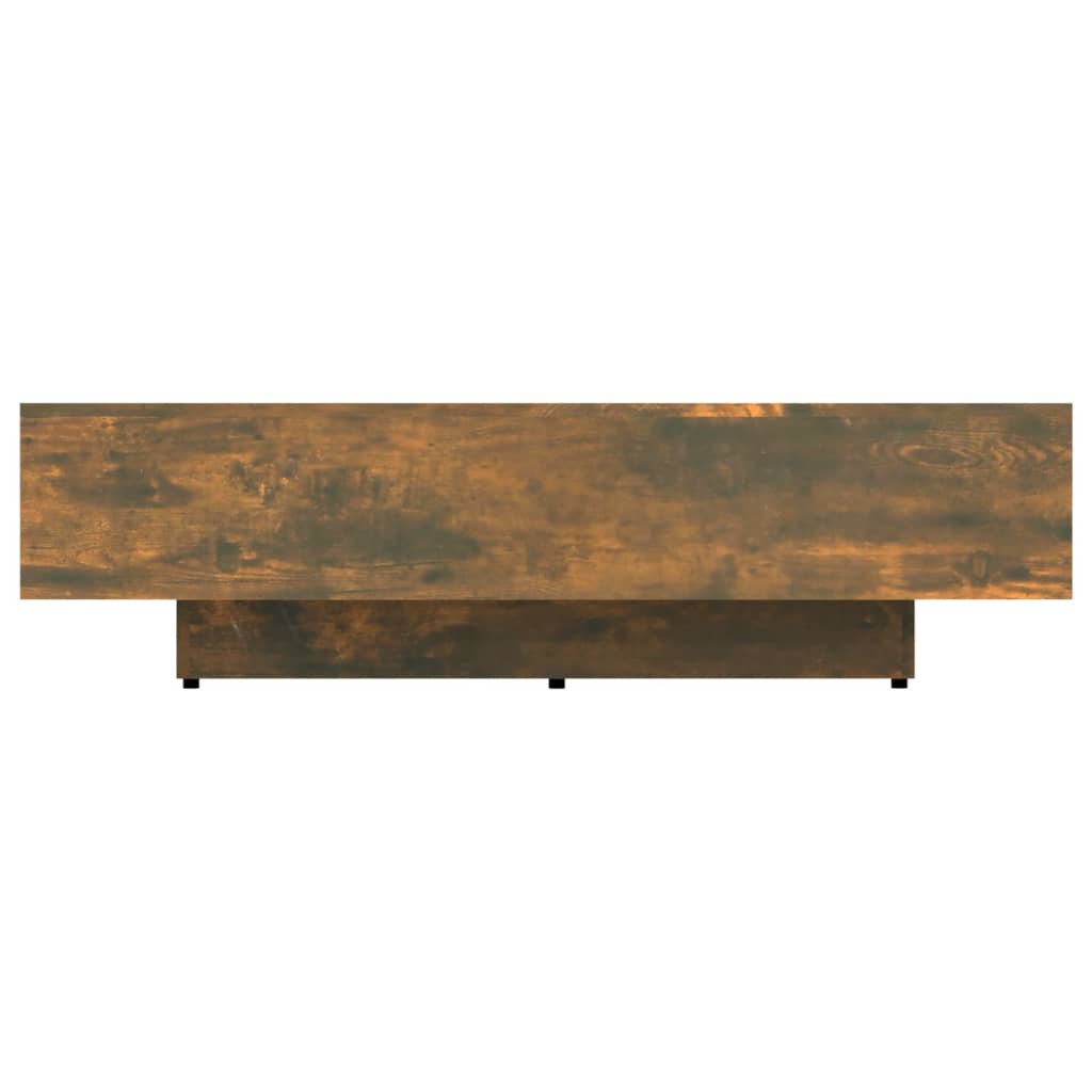 vidaXL Klubska mizica dimljeni hrast 100x49,5x31 cm inženirski les