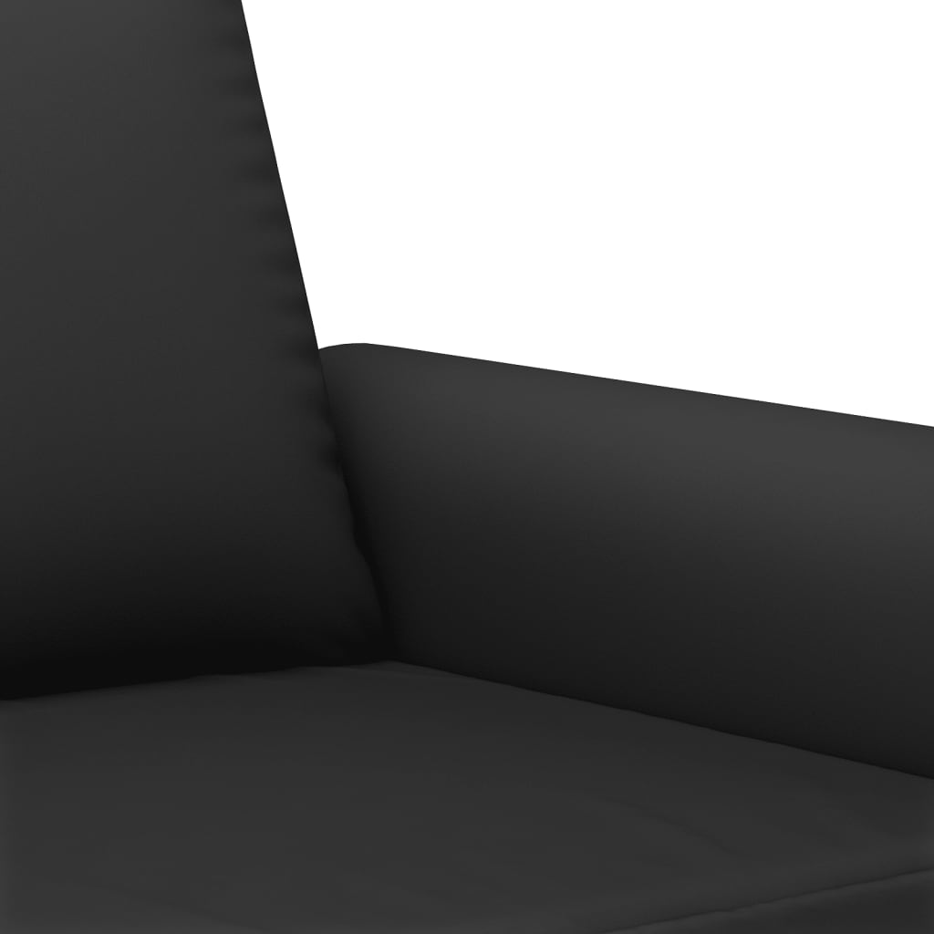 vidaXL Sedežna garnitura 2-delna z vzglavniki črn žamet