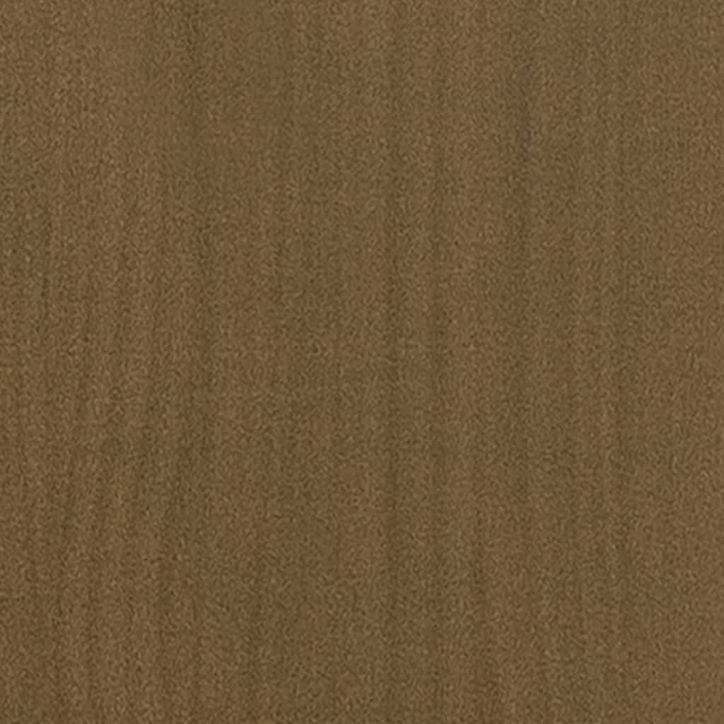 vidaXL Komoda medeno rjava 70x33x76 cm trdna borovina