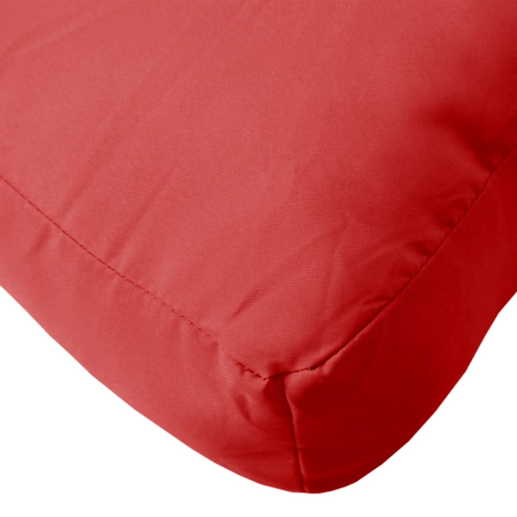 vidaXL Blazina za kavč iz palet rdeča 120x40x12 cm