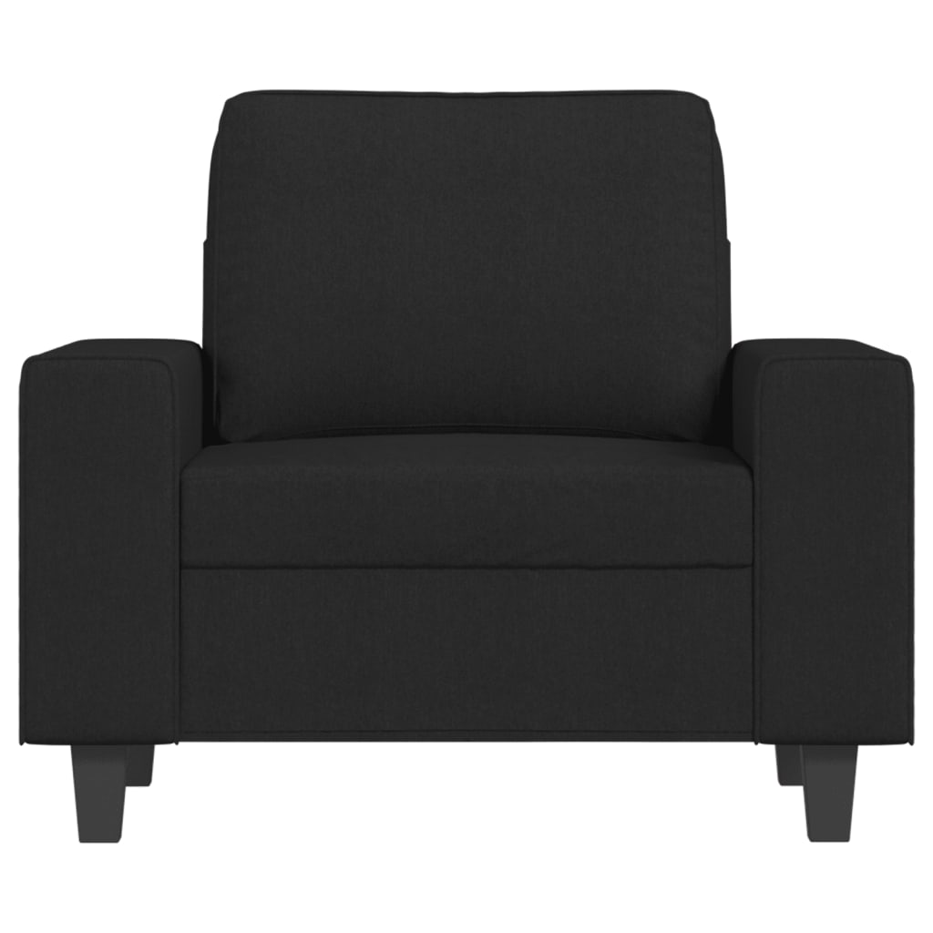 vidaXL Fotelj črn 60 cm blago
