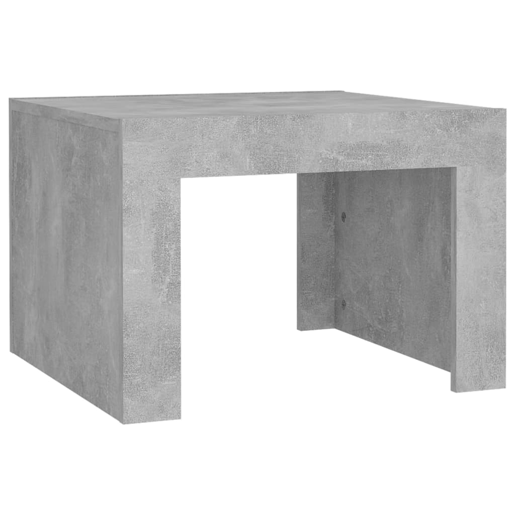 vidaXL Klubska mizica betonsko siva 50x50x35 cm iverna plošča