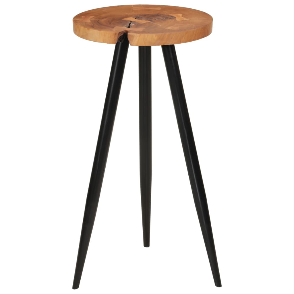 vidaXL Barska miza iz hloda Ø53x105 cm trden akacijev les