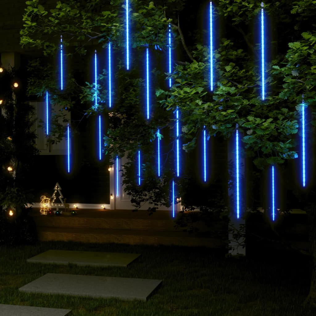 vidaXL Lučke utrinki 20 kosov 50 cm modre 720 LED lučk
