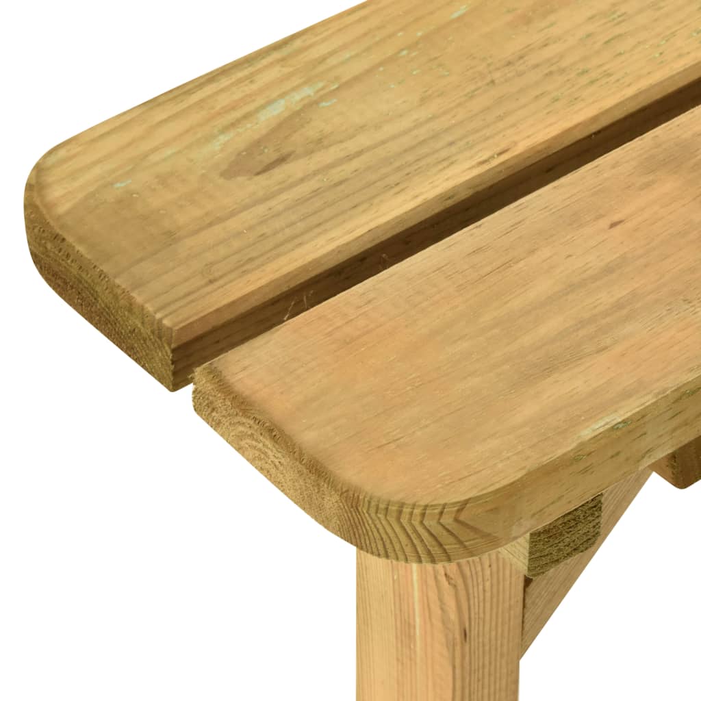 vidaXL Piknik miza 4-stranska 172x172x73 cm impregnirana borovina