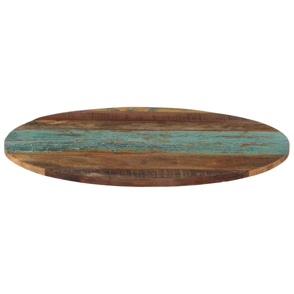 vidaXL Okrogla mizna plošča 60 cm 15-16 mm trden predelan les