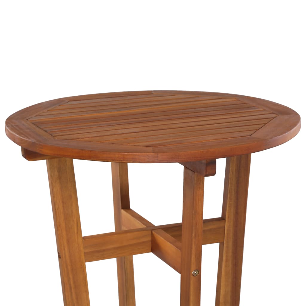 vidaXL Barska miza 60x105 cm trden akacijev les