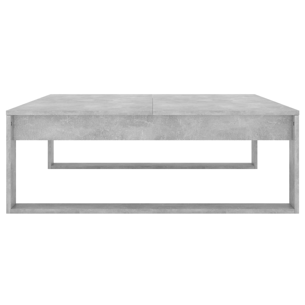 vidaXL Klubska mizica betonsko siva 100x100x35 cm iverna plošča