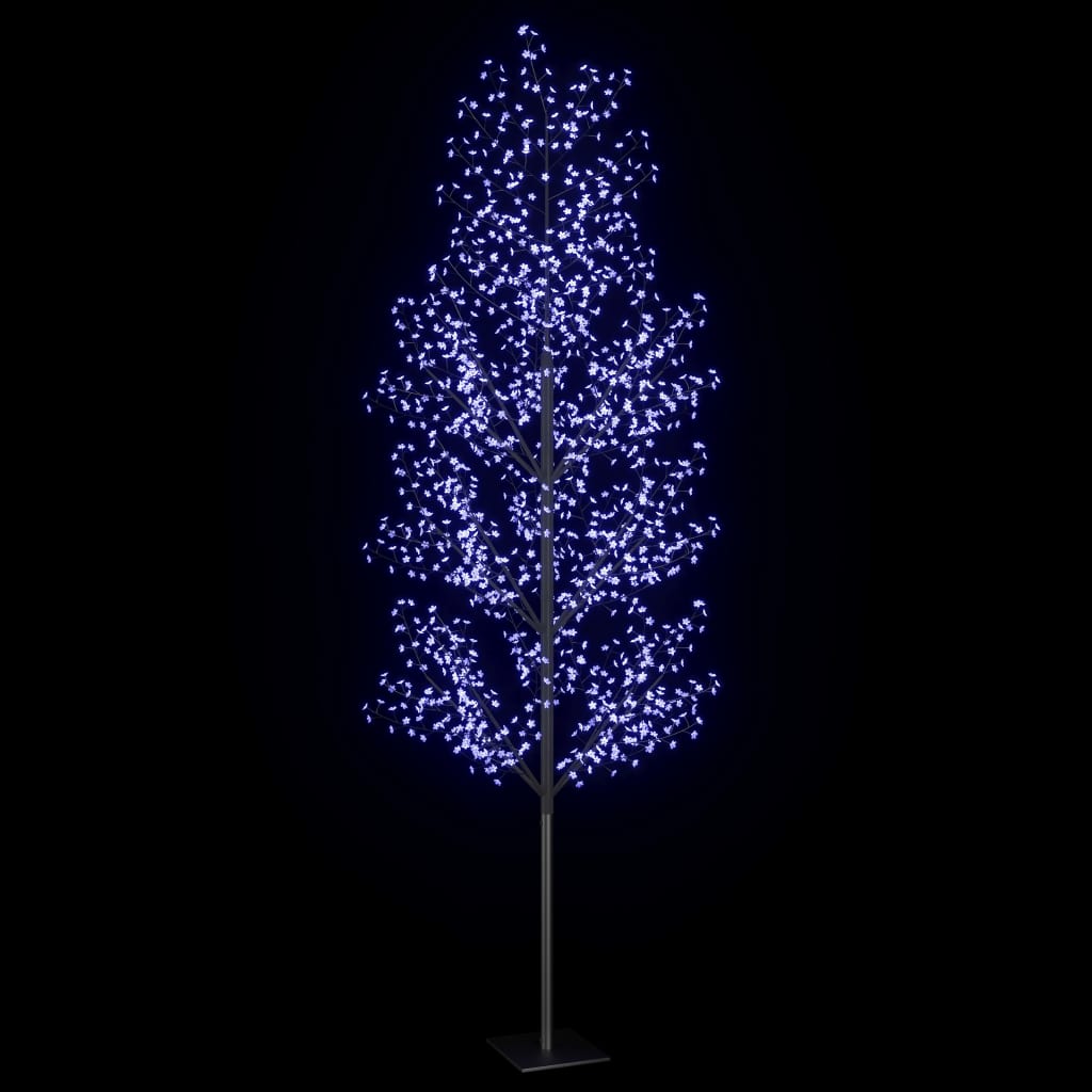 vidaXL Božično drevesce 1200 LED lučk modri češnjevi cvetovi 400 cm