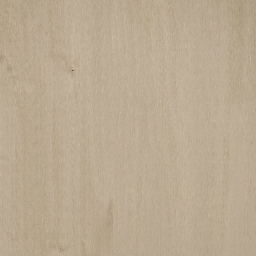 vidaXL Komoda HAMAR medeno rjava 85x35x80 cm trdna borovina
