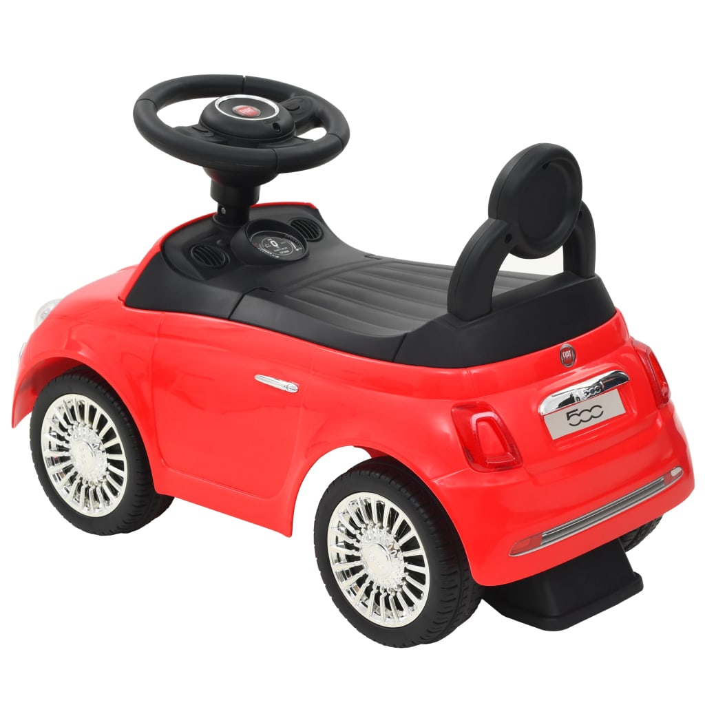 vidaXL Otroški avtomobil Fiat 500 rdeče barve